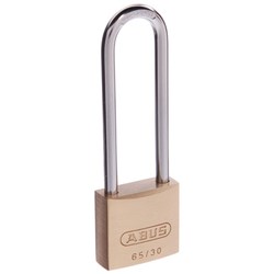 ABUS 65 Series Premium Padlock with 30mm Brass Body and 60mm Hardened Steel Shackle KA 301 - 6530HB60KA1