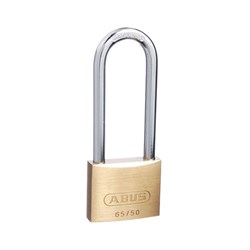 ABUS 65 Series Premium Padlock with 50mm Brass Body and 80mm Hardened Steel Shackle KA 501 - 6550HB80KA1