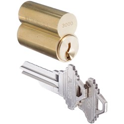 ABUS CORE ASSY 83 SERIES "Z" 0-BITTED SCHLAGE C-L SERIES