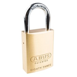 ABUS 83 Series Premium Rekeyable Padlock with 40mm Brass Body and 25mm Hardened Steel Shackle KD - 8340NKD