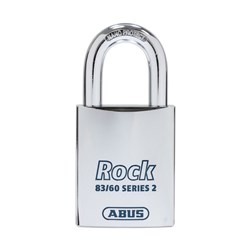 ABUS Rock Series Premium High Security Rekeyable Padlock with 60mm Hardened Steel Body and 38mm Hardened Steel Shackle Less Cylinder - 8360570NLC