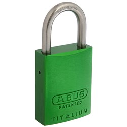 ABUS P/LOCK 83ALIB/40 GRN KD with 25MM SS SHACKLE