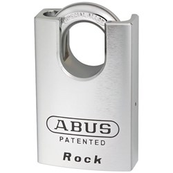 ABUS Rock Series Premium High Security Rekeyable Padlock with 55mm Hardened Steel Body and 38mm Concealed Hardened Steel Shackle KA 4302 - 83CS55NKA2