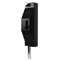 ADI 5504 Lock Bolt to suit Half Euro Cylinder in Black with 203mm Bolt Less Cylinder