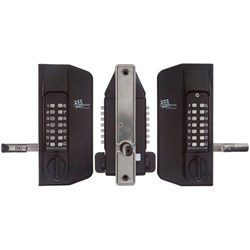 Borg Mechanical Digital Gate Lock with Anti Climb Case and Back to Back Keypads Marine Grade Black - BL3150GATE