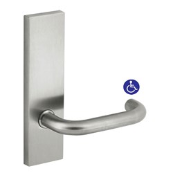 Dormakaba Furniture Square End Plate Concealed Fix with Noosa Lever SSS - 6605/30G SSS