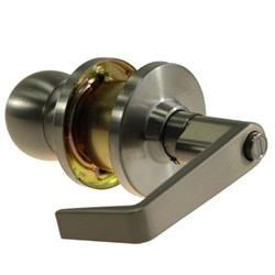 BRAVA Metro EL Series Entrance Lockset with Knob/ Lever 70mm Backset Satin Chrome - EL3000SC70