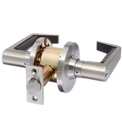 BRAVA Metro EL Series Entrance Lever Set 70mm Backset Satin Chrome - EL6000SC70