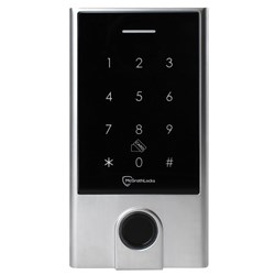 McGrath Locks TGFP70 Access Control Keypad With Fingerprint and Built In WiFi, BLE, RFID and Pin Code, 20,000 Users, 12V DC, IP66 Rating, Silver Finish