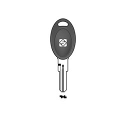 Silca EU22RP Key Blank for Euro Cylinders and Cars Plastic Head