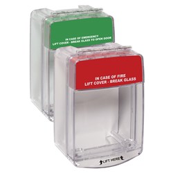 STI EURO STOPPER S/MOUNT 50MM INT SOUNDER RED/GRN (FIRE/EXIT)