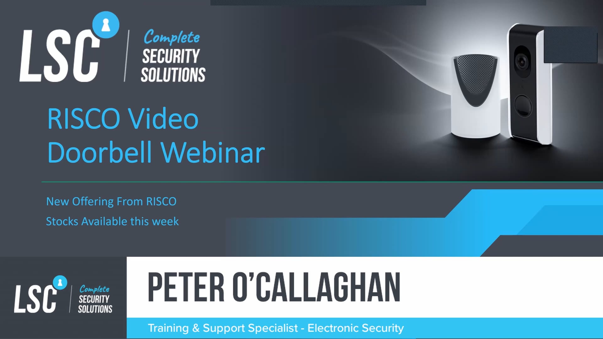 Risco Video Door Bell Webinar