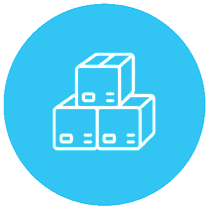 Stacked boxes icon