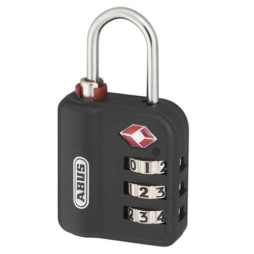 ABUS 147 Series Travel Combination Padlock with 30mm zinc body and 20mm steel shackle TSA Compatible - 147TSA30C