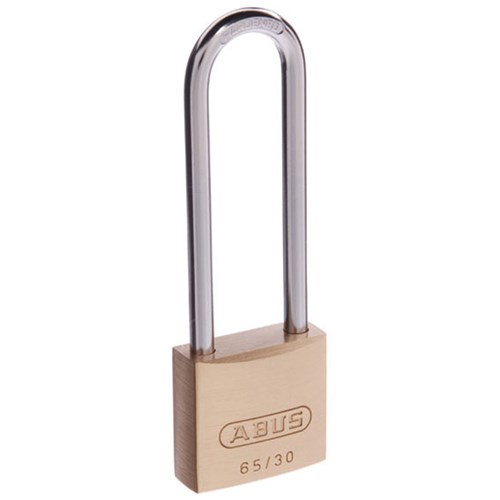 ABUS 65 Series Premium Padlock with 30mm Brass Body and 60mm Hardened Steel Shackle KA 301 - 6530HB60KA1