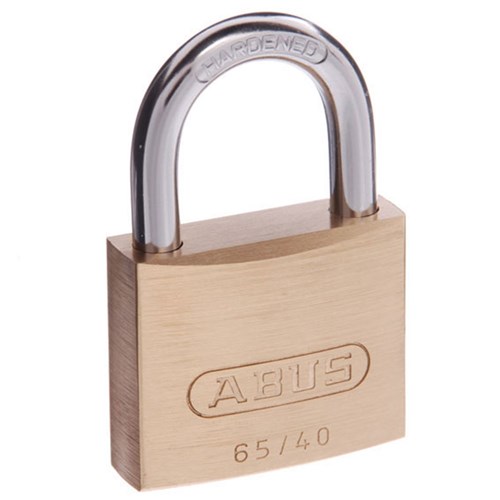 ABUS 65 Series Premium Padlock with 40mm Brass Body and 23mm Hardened Steel Shackle KA 405 - 6540KA5