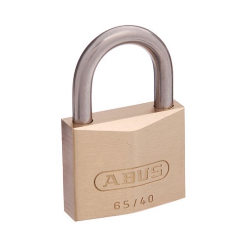 ABUS 65 Series Premium Padlock with 40mm Brass Body and 23mm Stainless Steel Shackle KA 6401 - 65IB40KA11