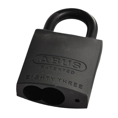 ABUS 83 Series MAX Premium Rekeyable Padlock with 45mm Black Scratch Resistant Brass Body and 25mm Black Hardened Steel Shackle Less Cylinder - 8345MAXLC