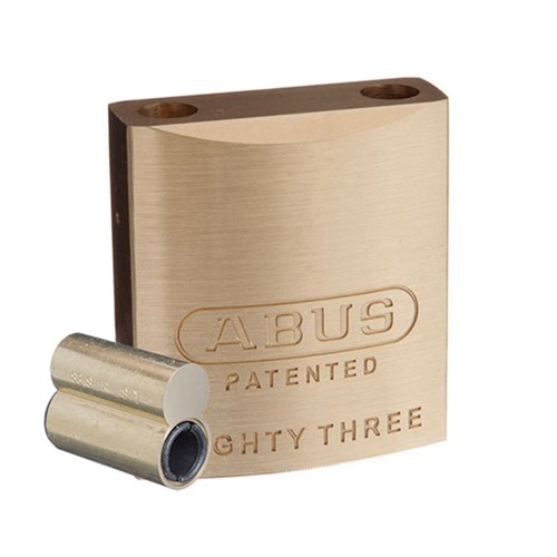 ABUS 83 Series Premium Rekeyable Padlock with 45mm Brass Body Less Shackle Less Cylinder - 8345NB