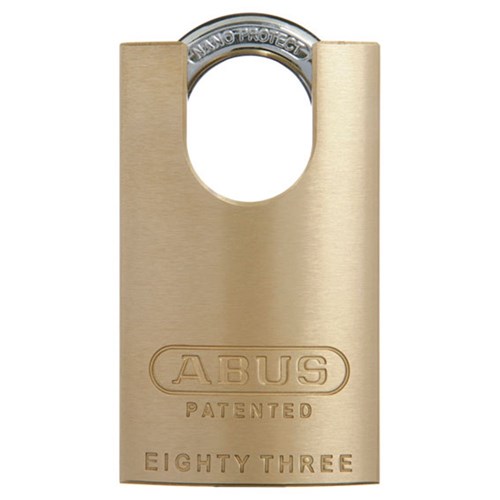 ABUS 83 Series Premium Rekeyable Padlock with 45mm Brass Body and 25mm Concealed Hardened Steel Shackle KD - 83CS45NKD