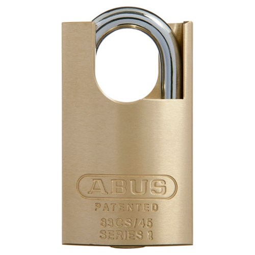 ABUS 83 Series Premium Rekeyable Padlock with 45mm Brass Body and 25mm Concealed Hardened Steel Shackle KD - 83CS45NKD