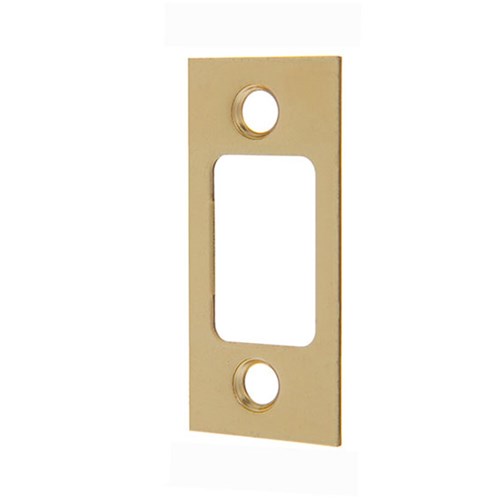 BRAVA Urban Spare Part Rebate Deadbolt Strike Polished Brass BRURDBSTRPB -