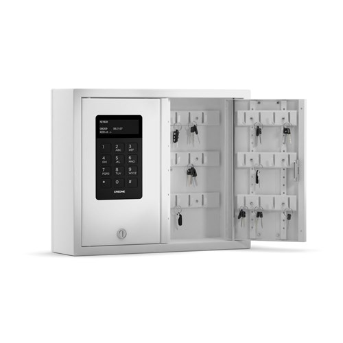 Creone KeyBox System 9001S With Backup Battery, 29 Key Hook Capacity, Audit Trail - 1413011