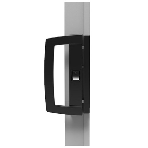 AVON TWIN POINT SLIDING DOOR LOCK BLACK W CHROME CYL