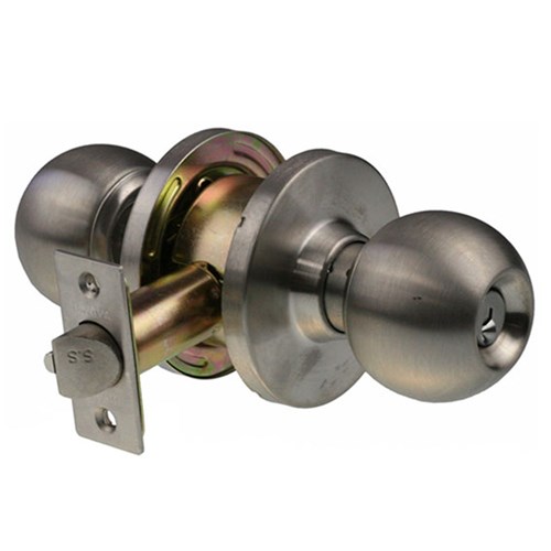 BRAVA Metro EA Series Glass Door Knob Set 70mm Backset SS - EA3011SS70