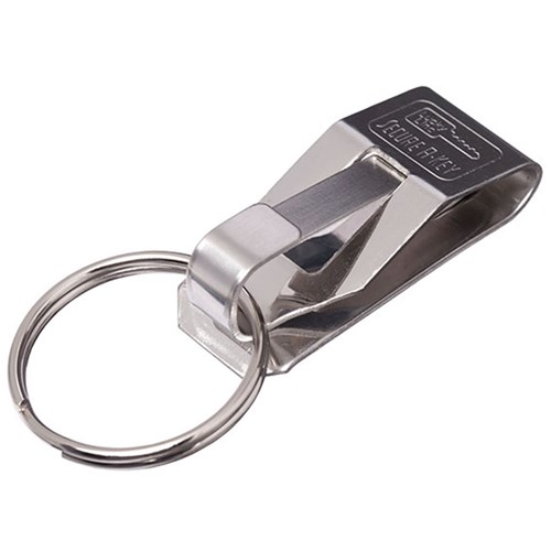 Lucky Line Secure-A-Key Clip On Belt Clip in SS Card of 1 - 40401