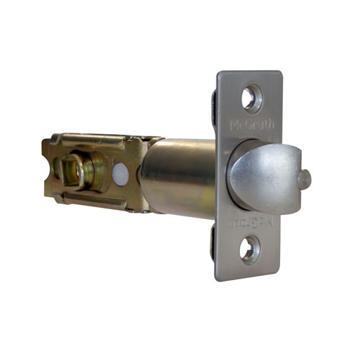 McGrath Locks Adjustable Backset 60 / 70mm Tubular Latch in Satin Stainless Steel Finish With 2 Hour Fire Rating