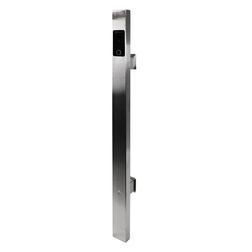McGrath Locks Grange Entrance Pull Handle in Satin Stainless Steel Finish, BLE, Fingerprint, Pin Code and RFID Credential Access