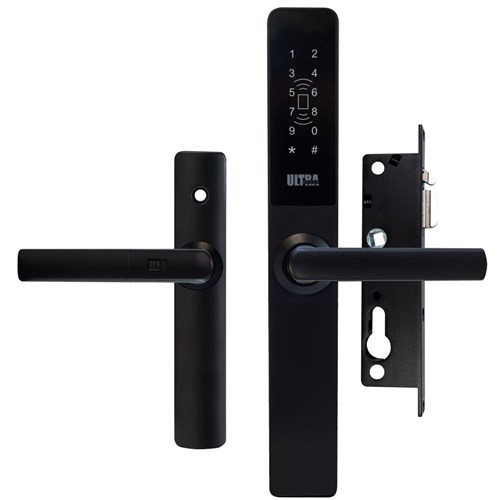 McGrath Ultra-Secua Digital Lock, Suits Common Screen Doors, IP66 rating, Black Finish And Supplied With Lock Body