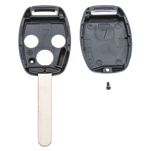 Silca Automotive Key and Remote Replacement Shell with TRP Holder for 3 Button Honda HON66 Profile HON66RS6