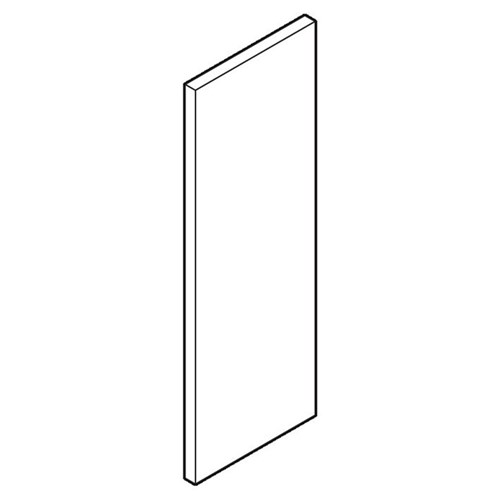 BDS Blank Escutcheon with Adhesive Fixing 35x100x1.5mm SSS - SP570NH