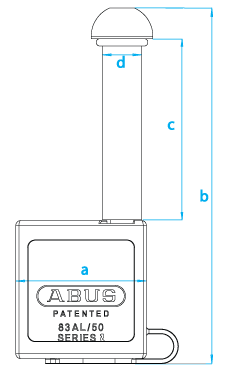 abus padlock dimensions